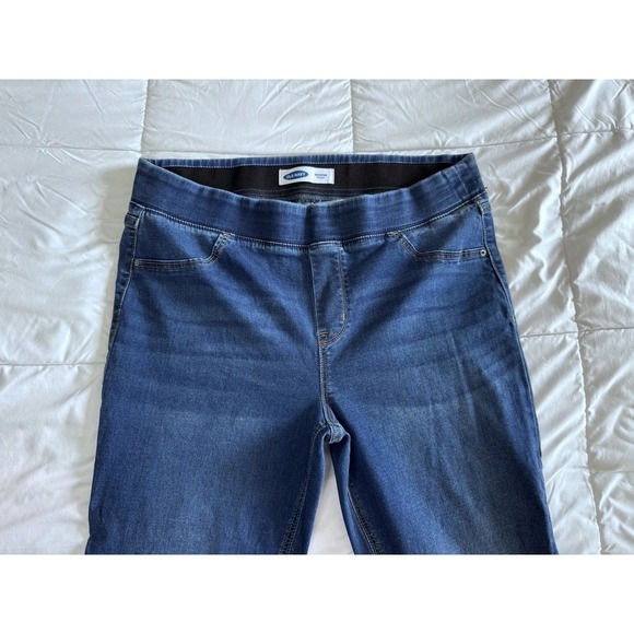 Old Navy Skinny pull on Jeggings Size 16 Stretchy Jeans Blue EUC - Picture 2 of 9